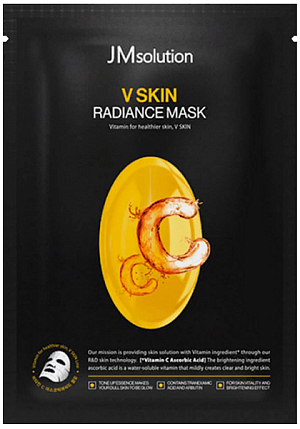 JMSolution~Восстанавливающая тканевая маска с витамином С~V Skin Radiance Mask Vitamin С